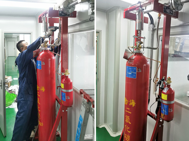 涂布機氣體滅火系統(tǒng)裝置安裝